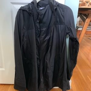 The North Face flared packable raincoat